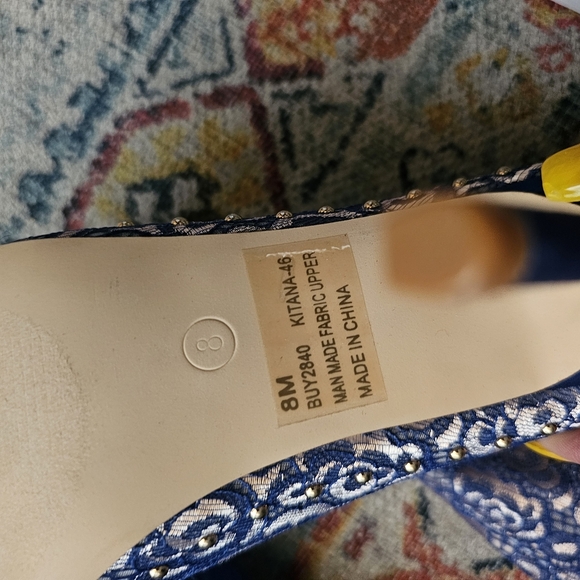 Cape Robbin Blue Patterned Over the Knee Boots - Picture 4 of 14